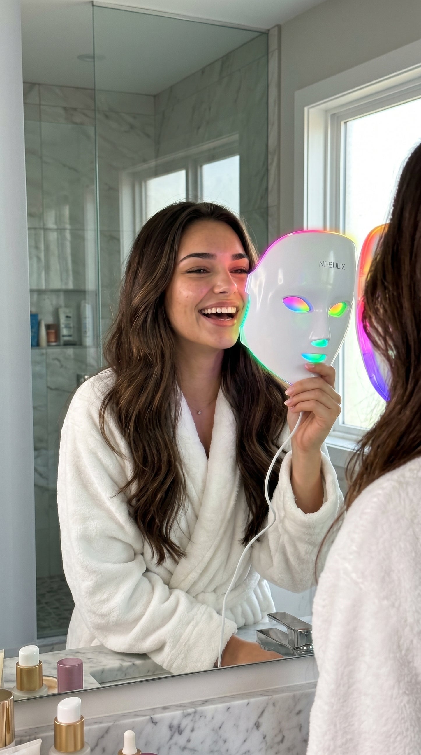 NEBULIX Glow Mask™ — 7-Color LED Light Therapy Face Mask | Anti-Aging, Acne & Skin Rejuvenation