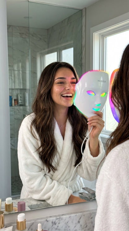 NEBULIX Glow Mask™ — 7-Color LED Light Therapy Face Mask | Anti-Aging, Acne & Skin Rejuvenation