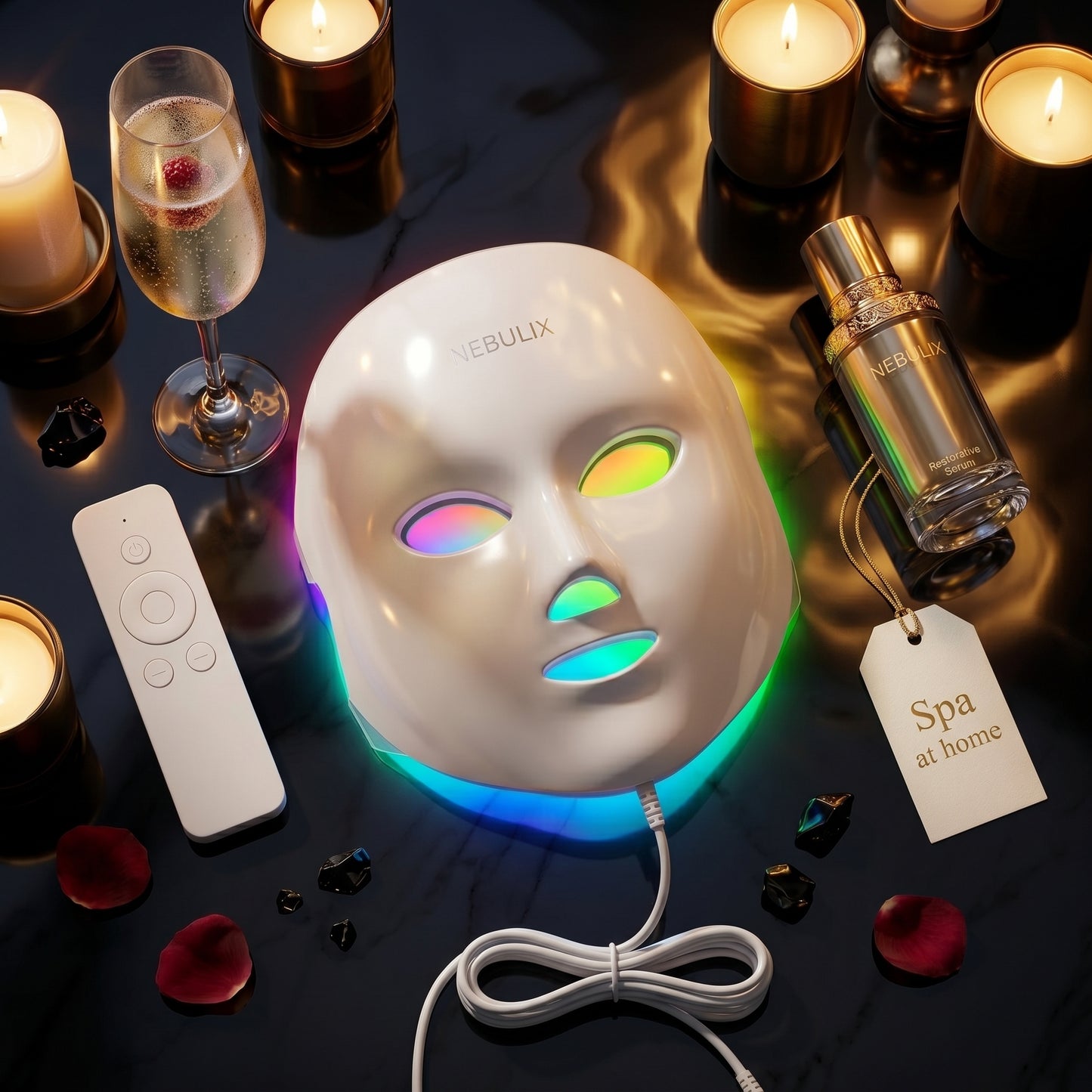 NEBULIX Glow Mask™ — 7-Color LED Light Therapy Face Mask | Anti-Aging, Acne & Skin Rejuvenation