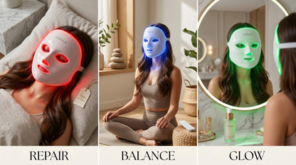 NEBULIX Glow Mask light therapy modes