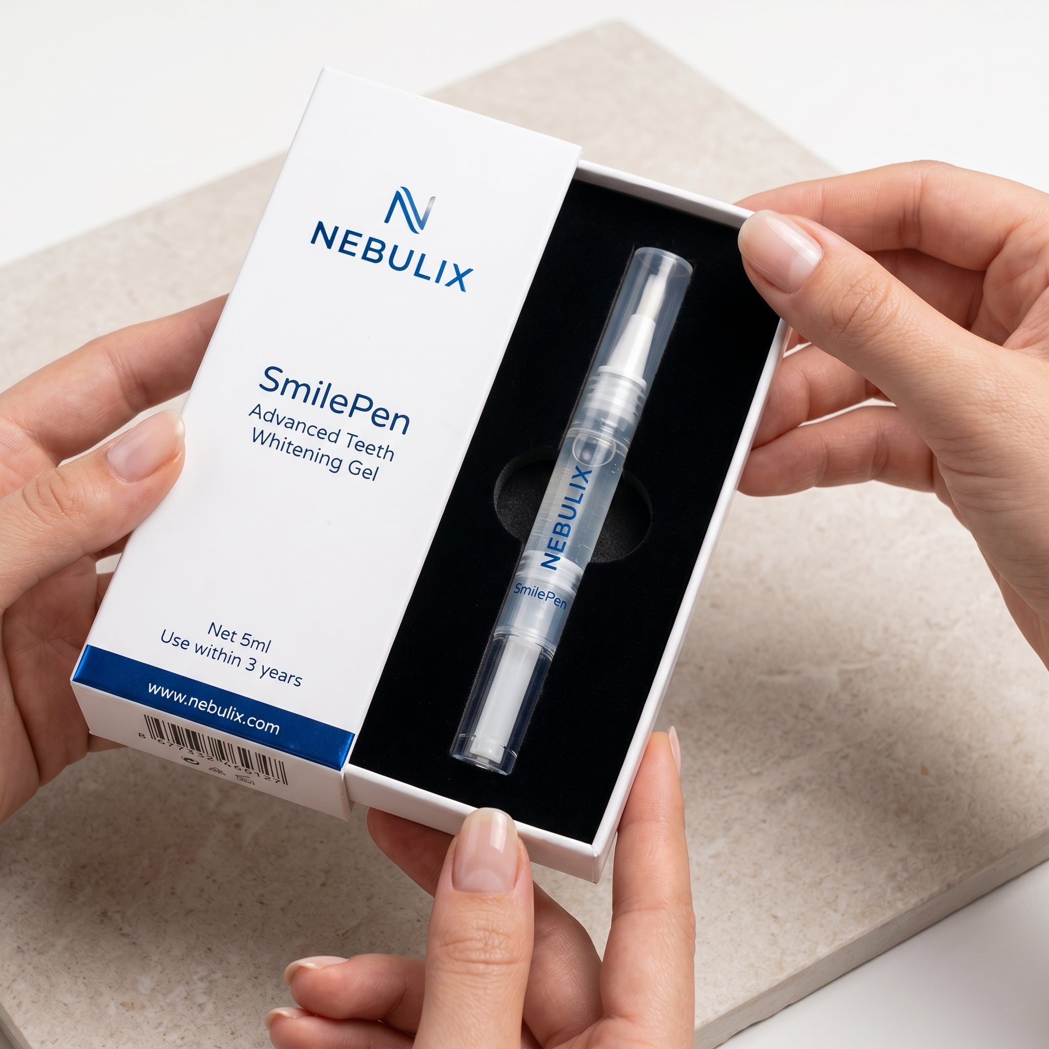 NEBULIX SmilePen product in hand
